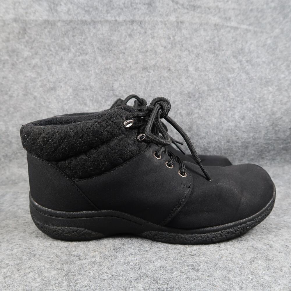 Propet Shoes Womens 6.5 Ankle Boot Fashion Winter Lace Up Maisie Black Comfort